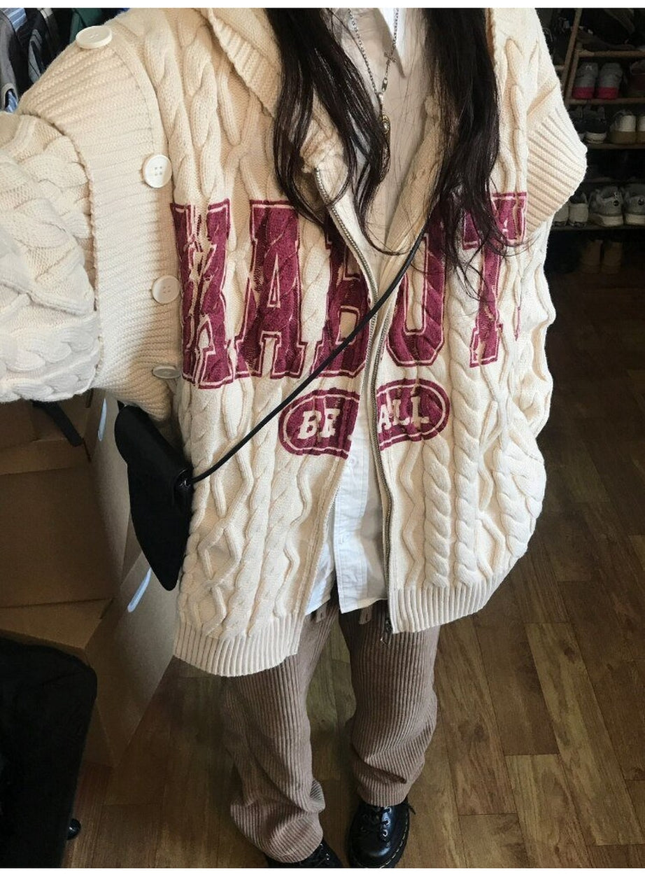Y2k Vintage Hooded Cardigan