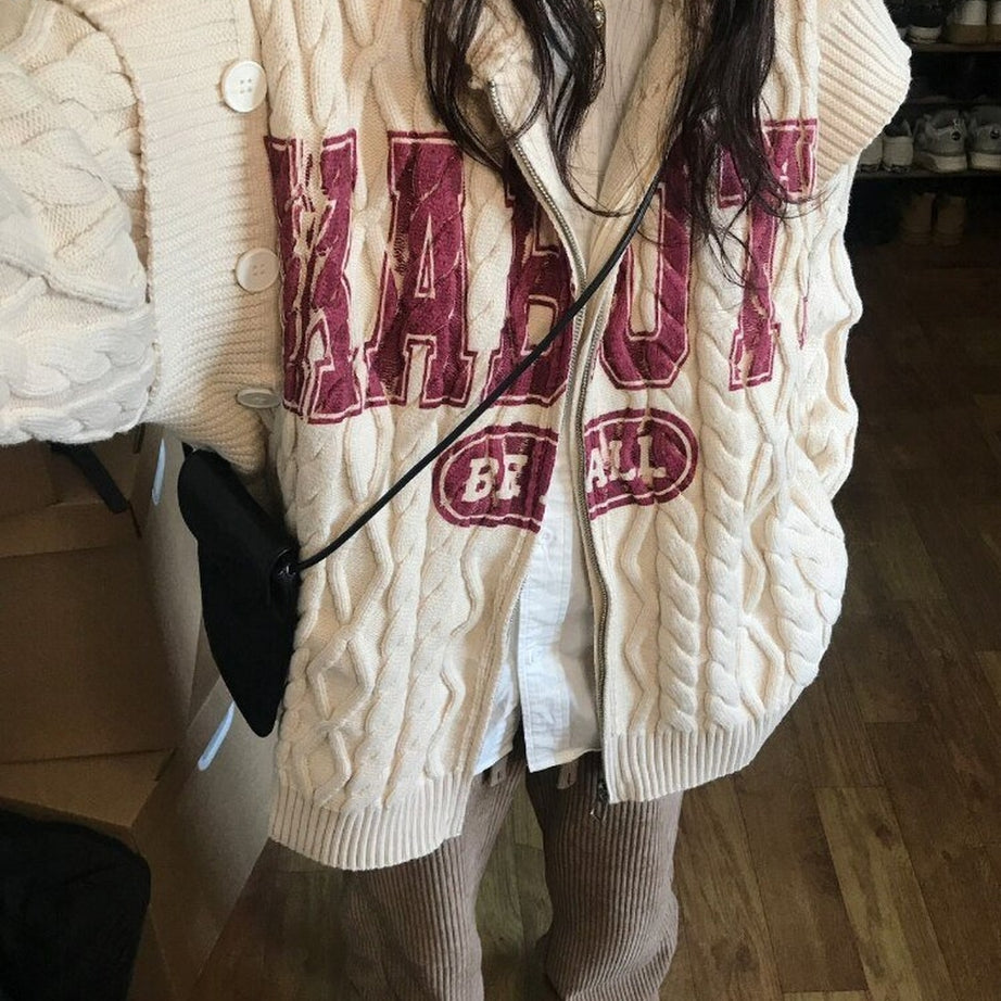 Y2k Vintage Hooded Cardigan