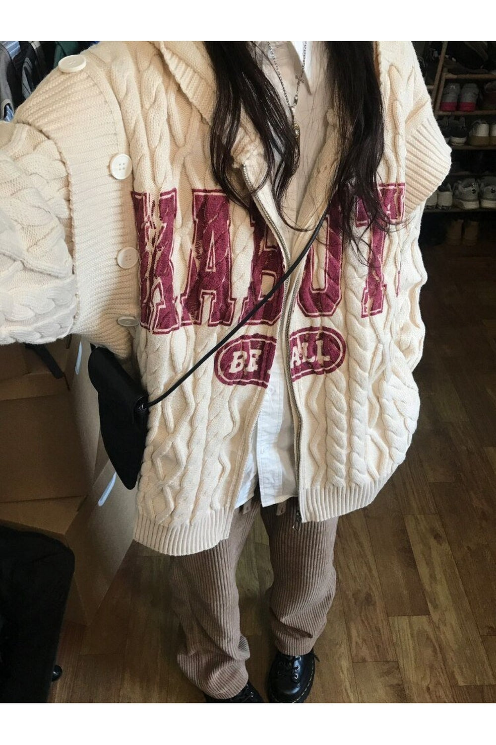 Y2k Vintage Hooded Cardigan