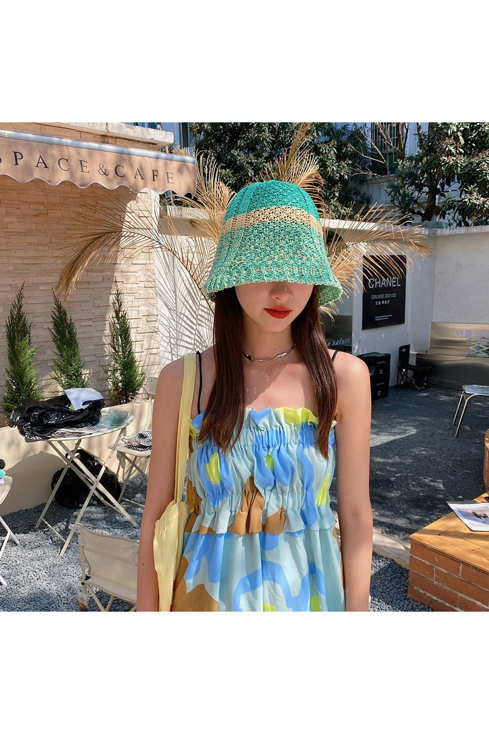 Y2k Vintage Knit Sun Hat