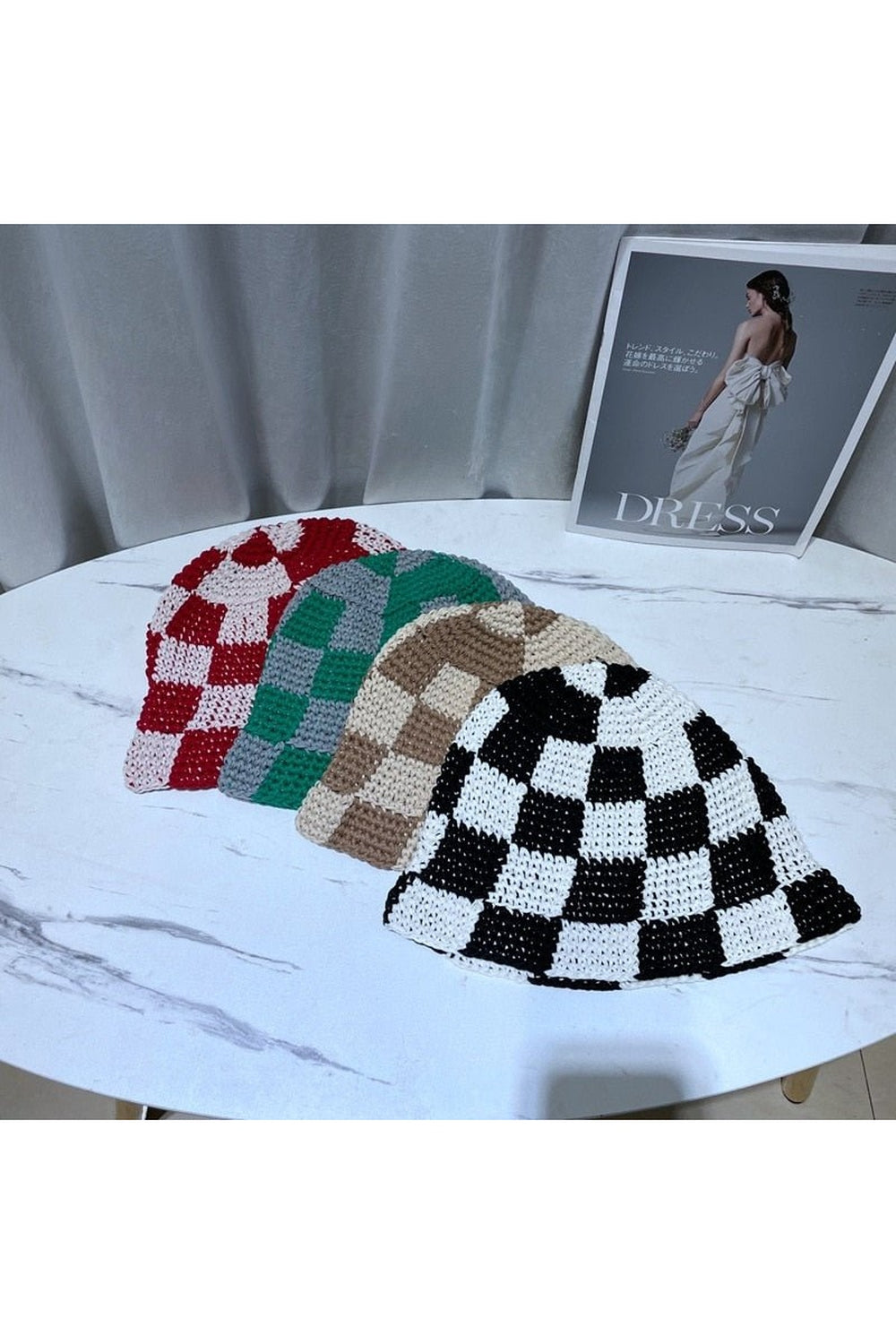 Y2k Vintage Knit Sun Hat