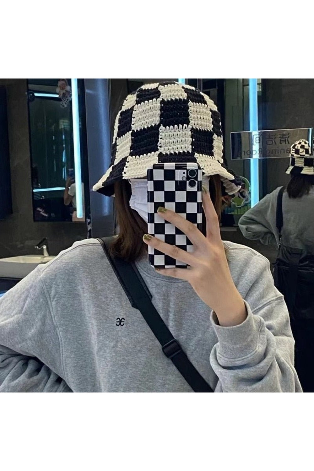 Y2k Vintage Knit Sun Hat