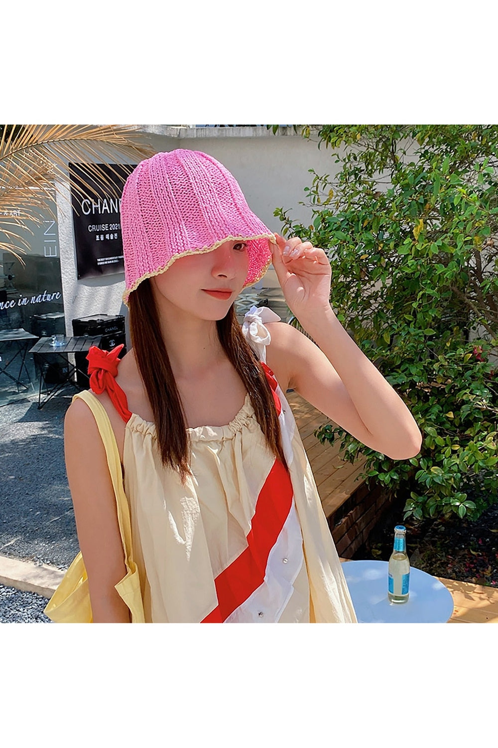 Y2k Vintage Knit Sun Hat