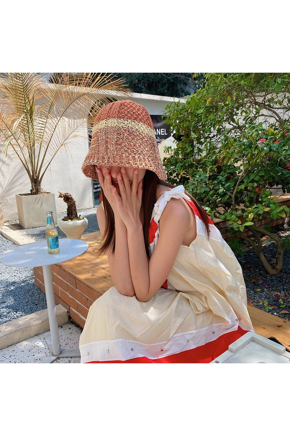 Y2k Vintage Knit Sun Hat