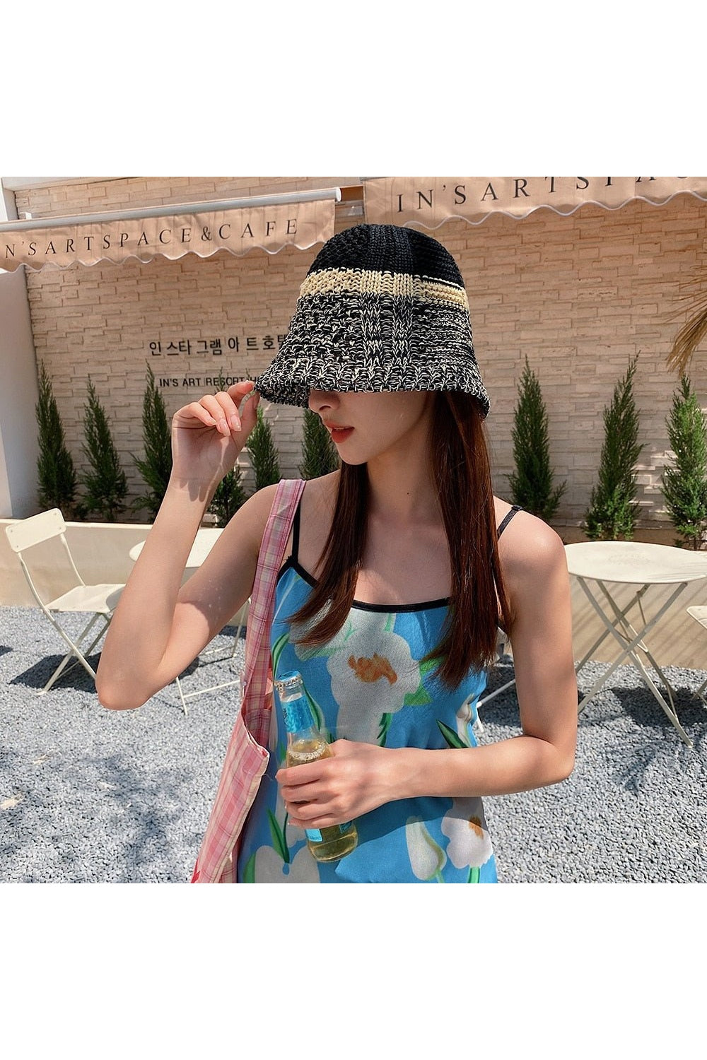 Y2k Vintage Knit Sun Hat