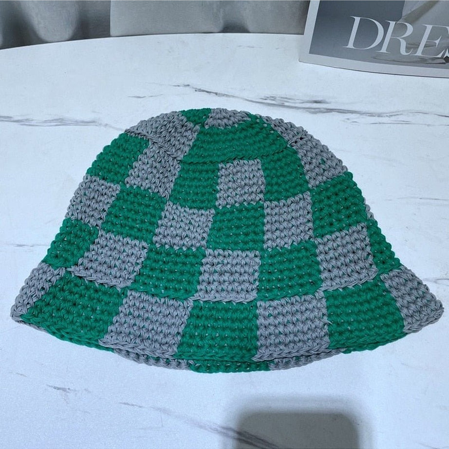 Y2k Vintage Knit Sun Hat