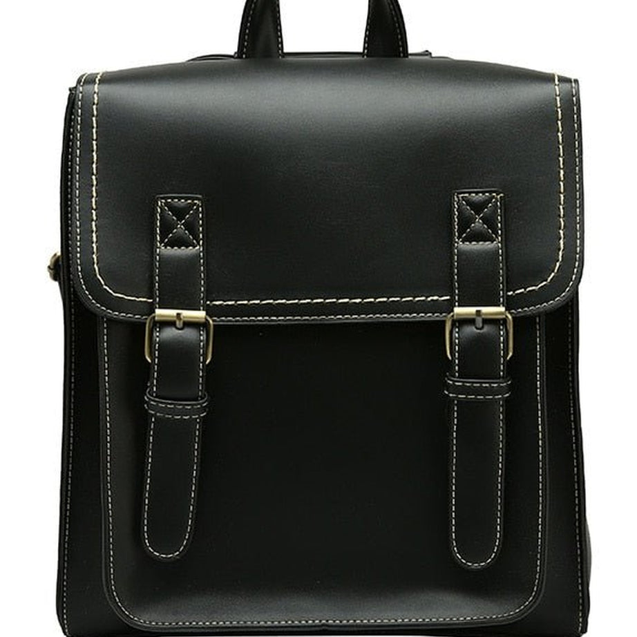 Y2k Vintage Leather School Bag