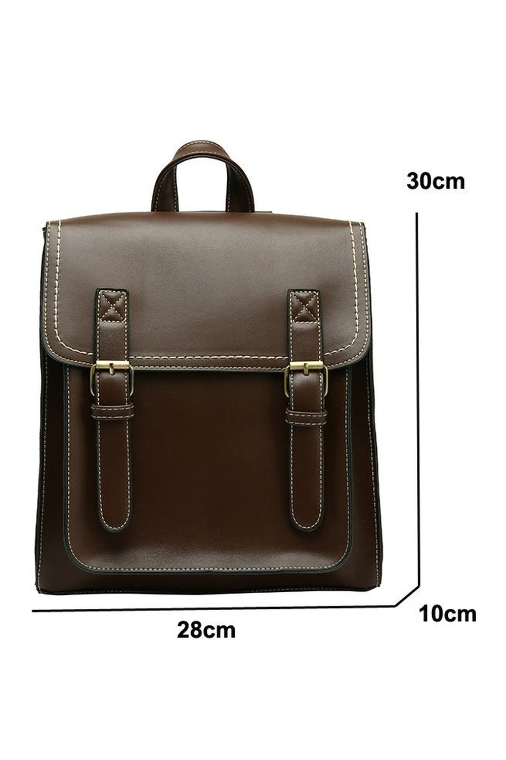 Y2k Vintage Leather School Bag