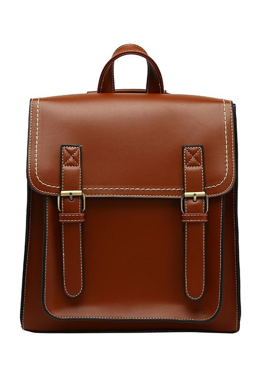 Y2k Vintage Leather School Bag