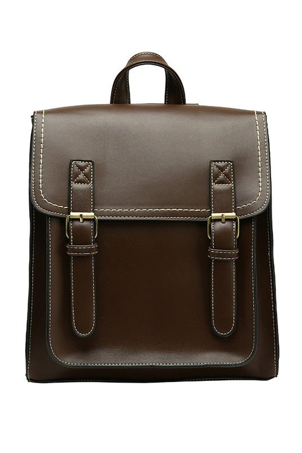 Y2k Vintage Leather School Bag