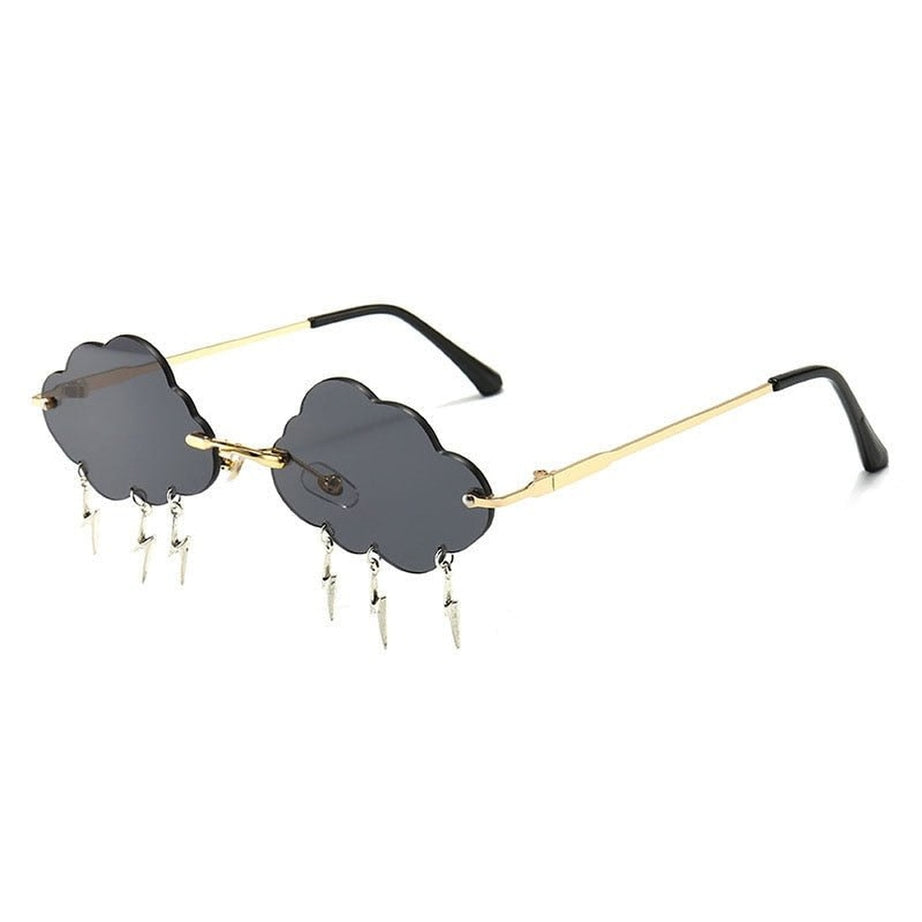 Y2k Vintage Lightning Pendant Sunglasses
