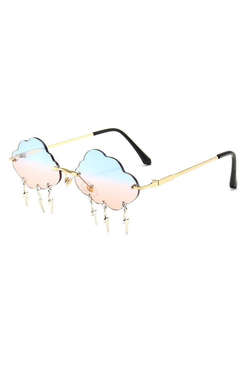 Y2k Vintage Lightning Pendant Sunglasses