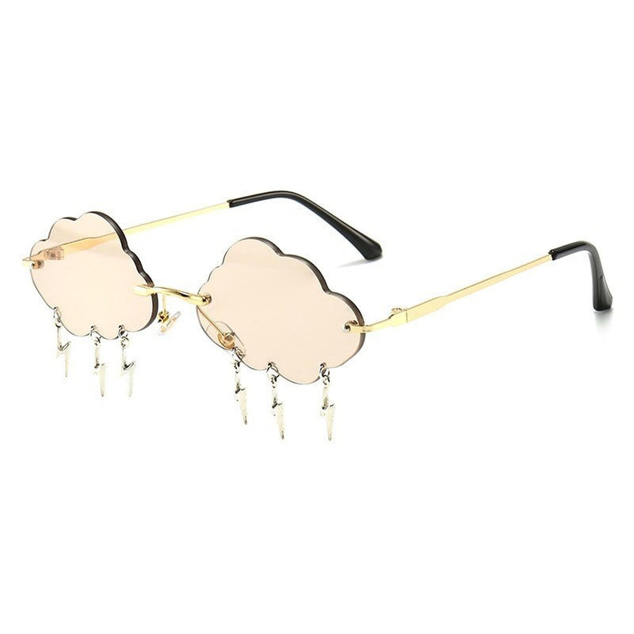 Y2k Vintage Lightning Pendant Sunglasses