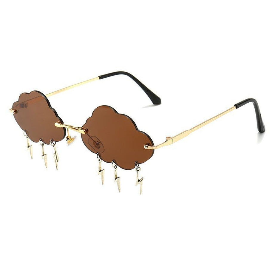 Y2k Vintage Lightning Pendant Sunglasses