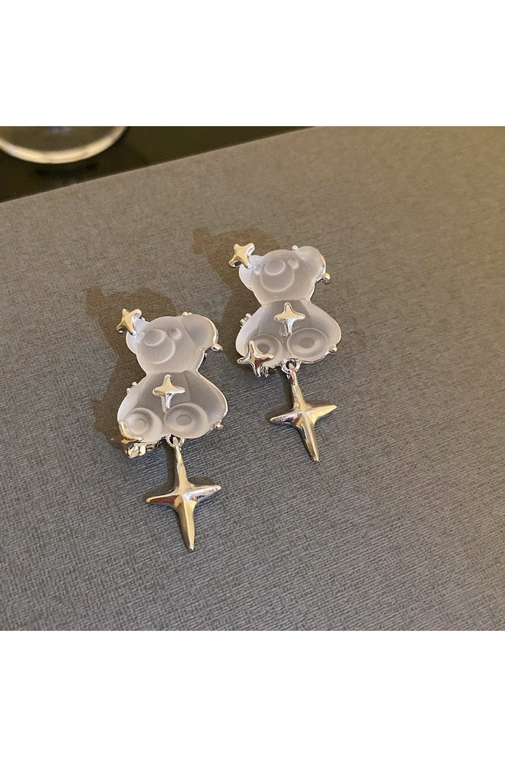 Y2k Vintage Long Tassel Resin Stars Clouds Earrings