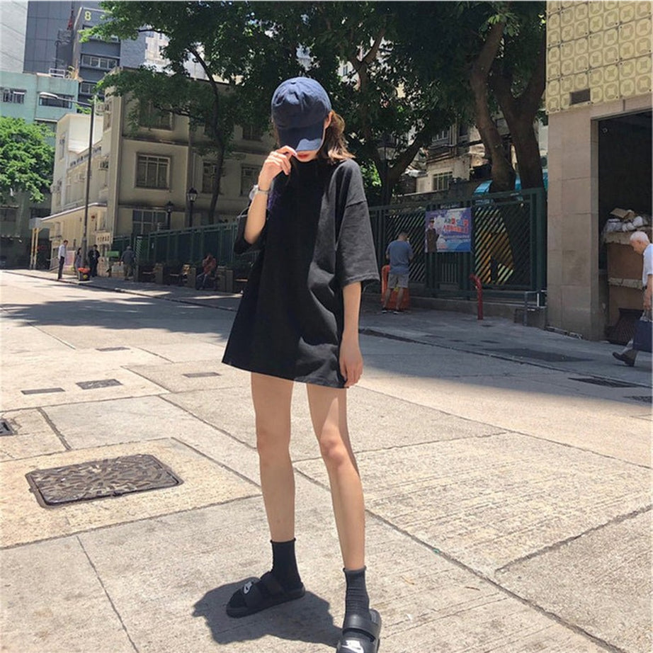 Y2k Vintage Loose T-shirt with a print on the back