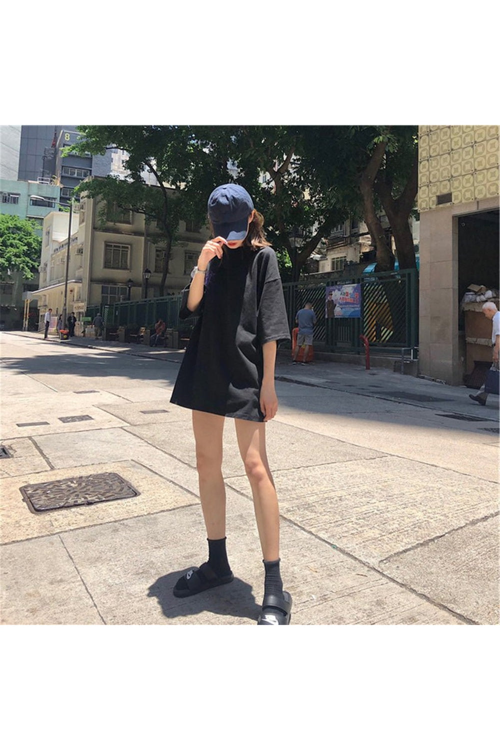 Y2k Vintage Loose T-shirt with a print on the back