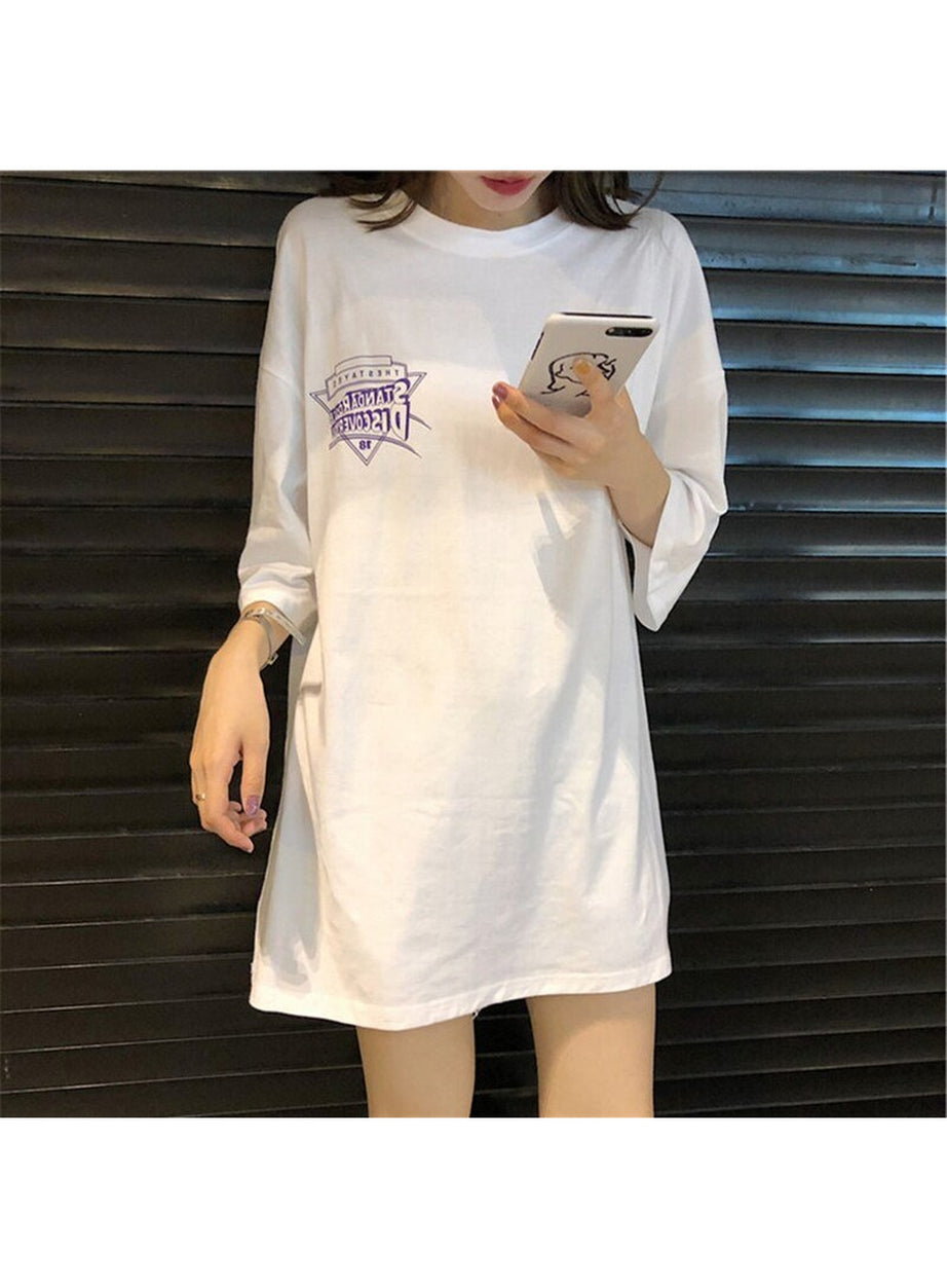 Y2k Vintage Loose T-shirt with a print on the back