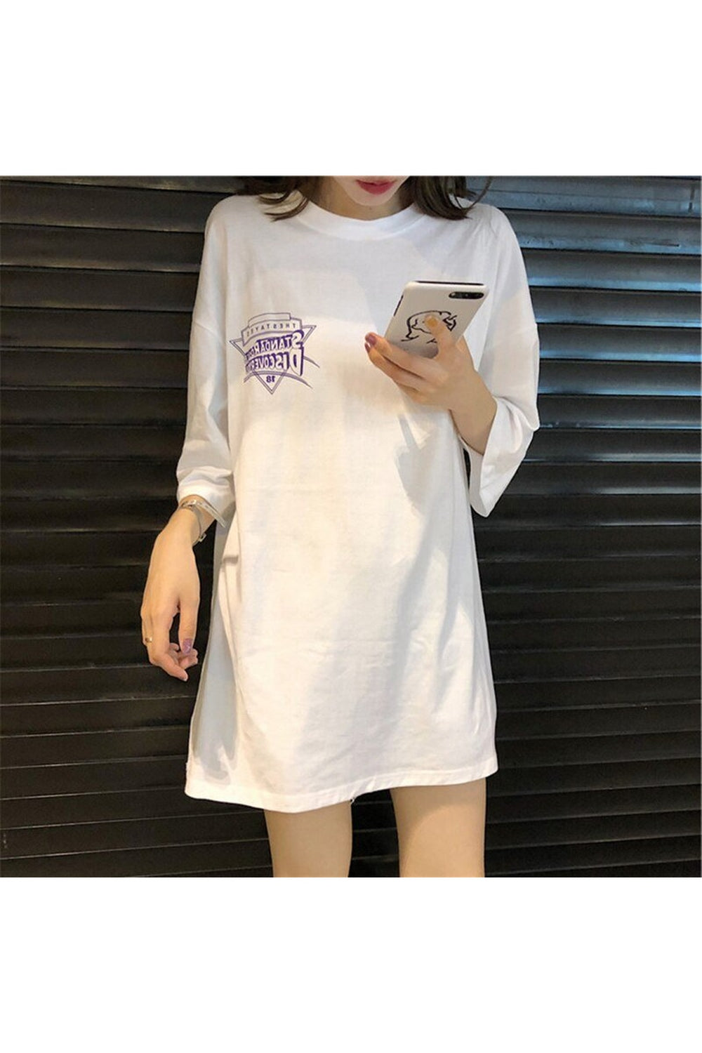 Y2k Vintage Loose T-shirt with a print on the back