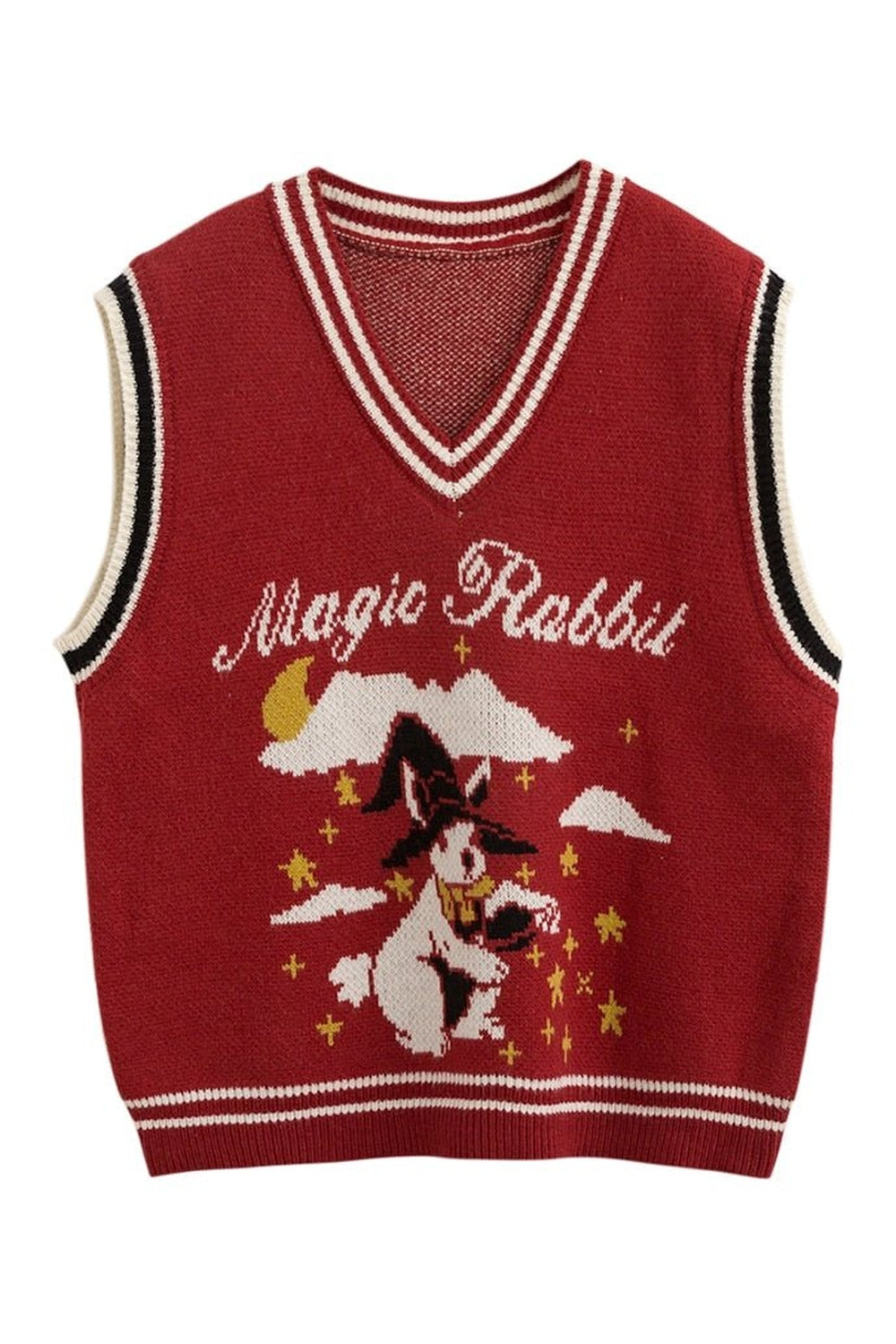 Y2k Vintage Magic Rabbit Knit Sweater