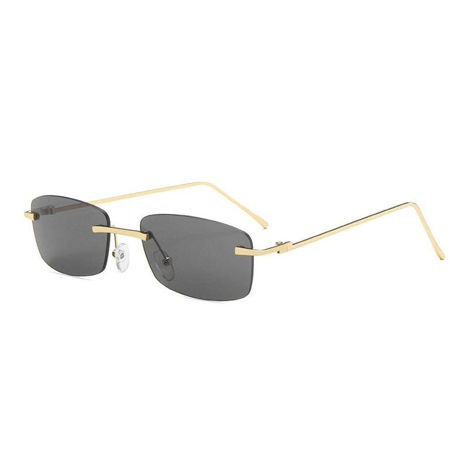 Y2k Vintage Rectangle Rimless Sunglasses