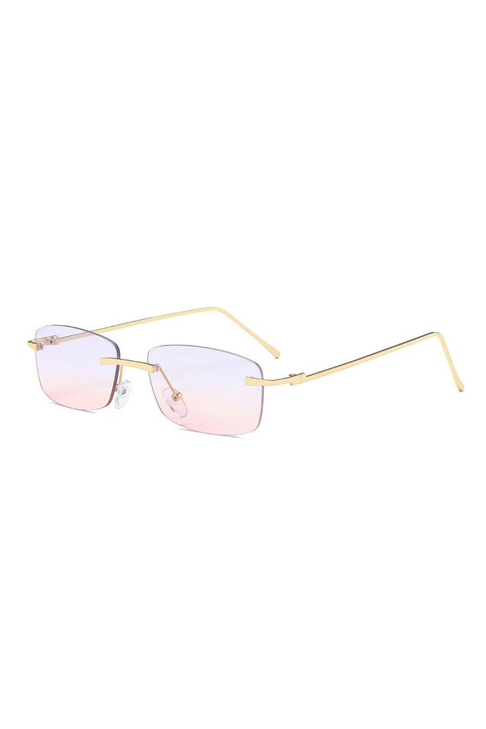 Y2k Vintage Rectangle Rimless Sunglasses