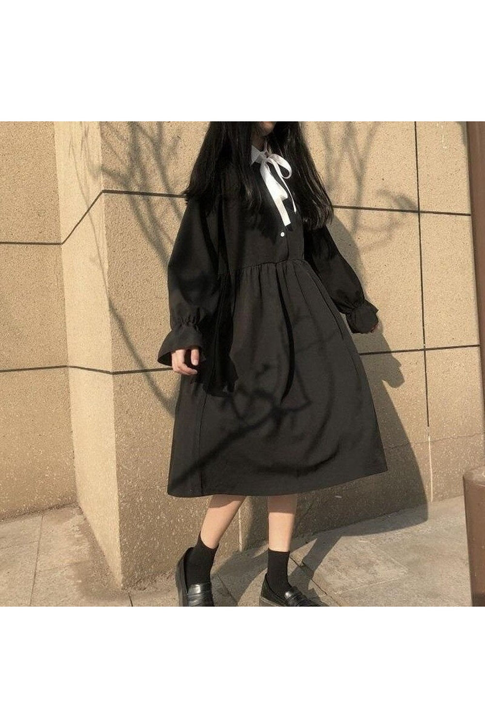 Y2k Vintage Retro Black Long Dress