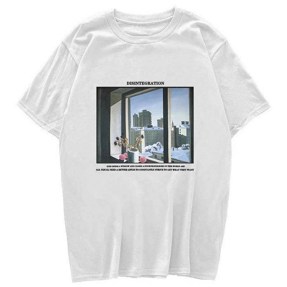 Y2k Vintage T-shirt with window print