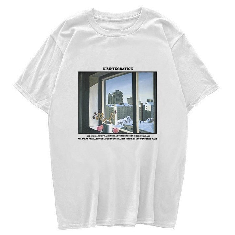 Y2k Vintage T-shirt with window print