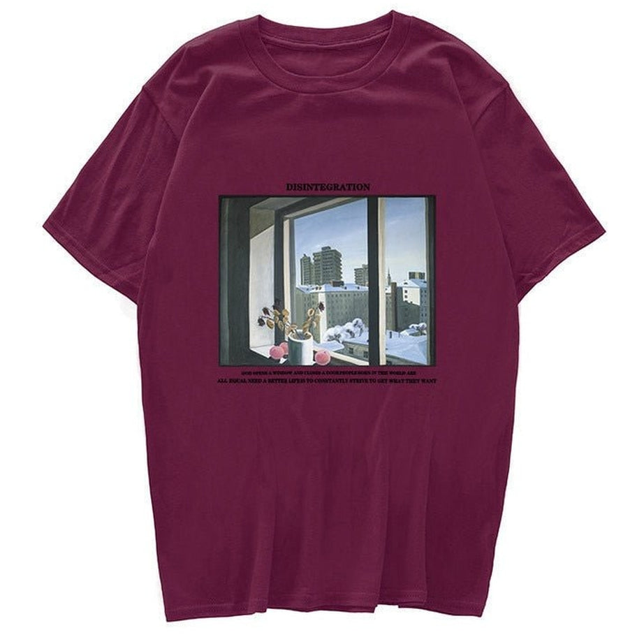 Y2k Vintage T-shirt with window print