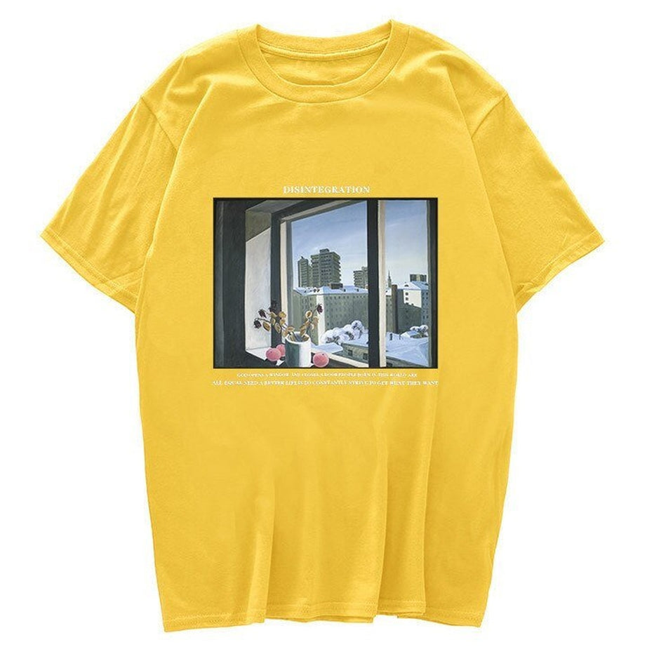 Y2k Vintage T-shirt with window print
