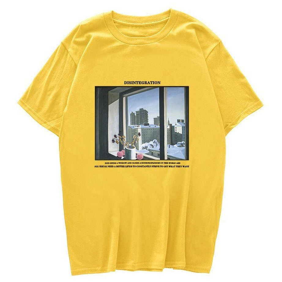 Y2k Vintage T-shirt with window print