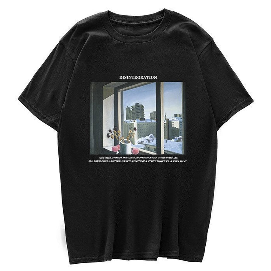 Y2k Vintage T-shirt with window print