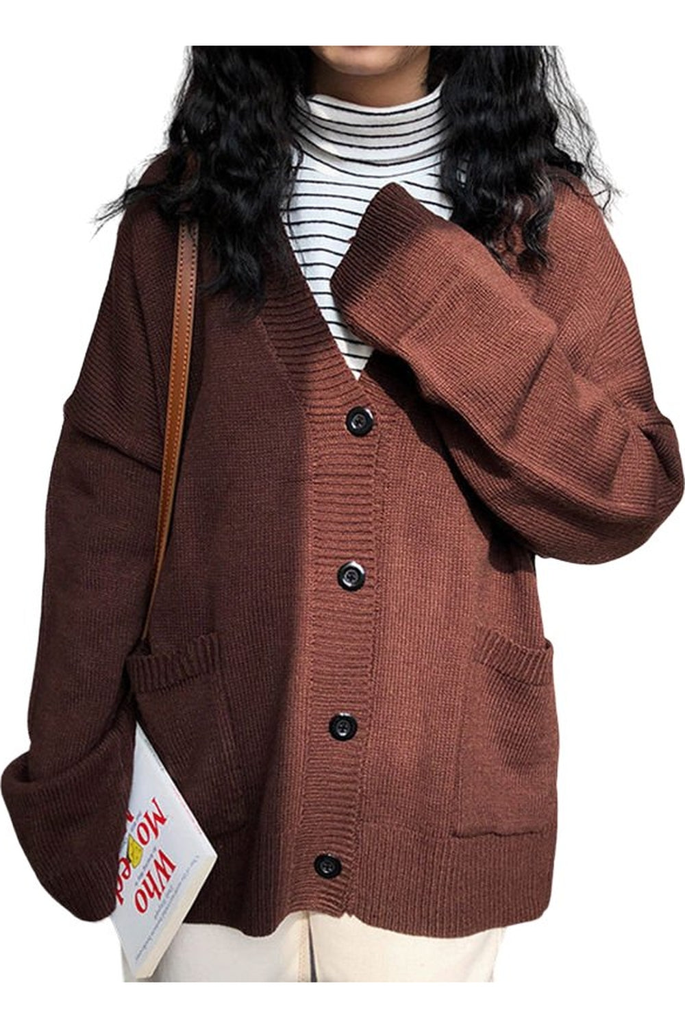 Y2k Vintage V-Neck Knit button down jacket