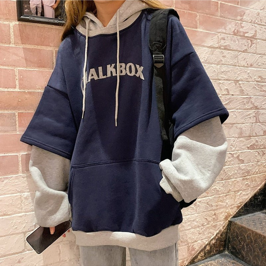 Y2k Vintage Warm Collage Hoodie