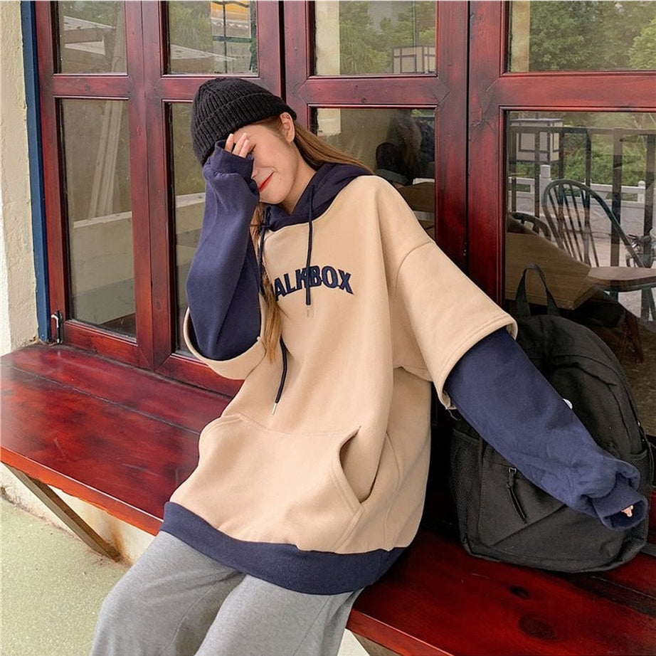 Y2k Vintage Warm Collage Hoodie