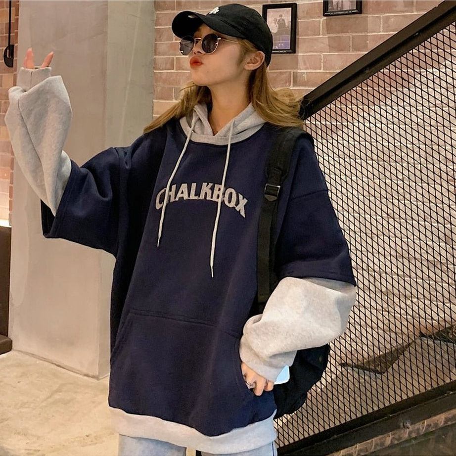 Y2k Vintage Warm Collage Hoodie