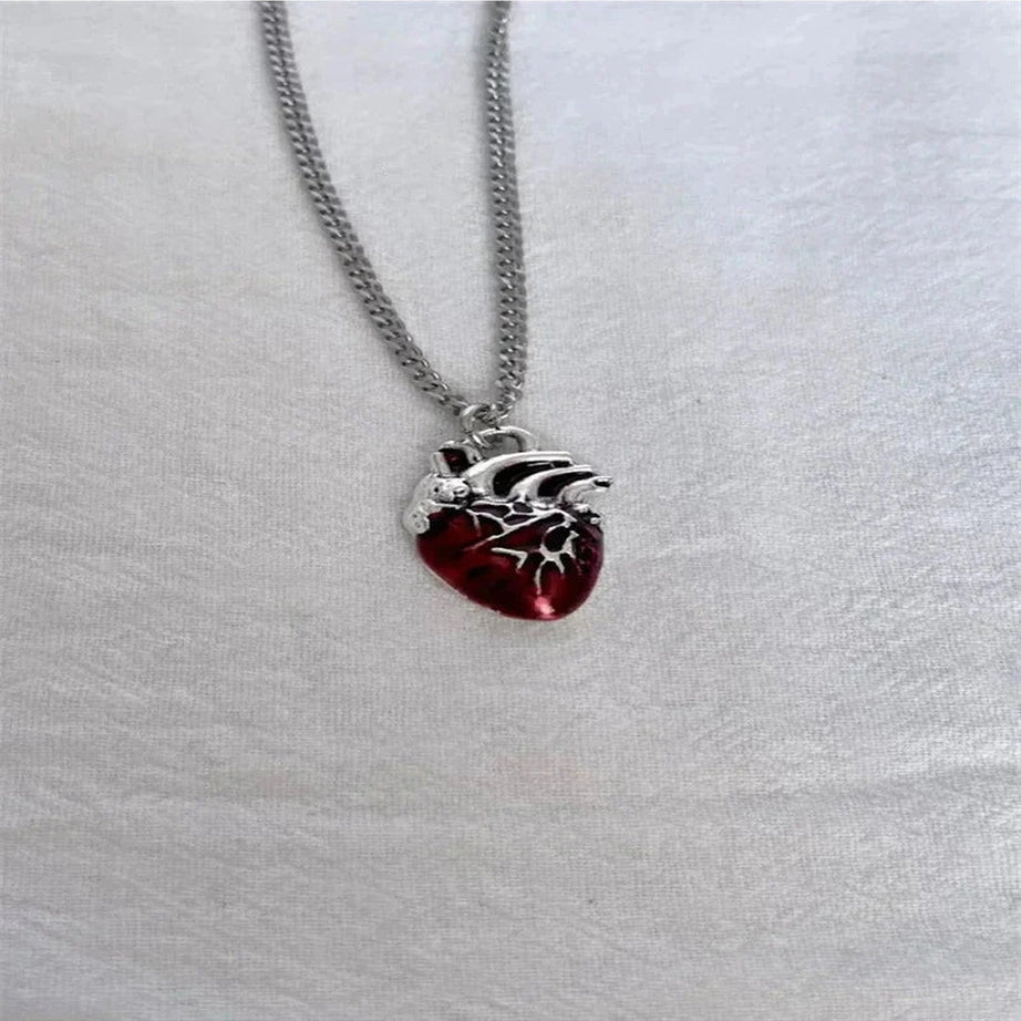 Y2k Vivid Heartbeat Pendant