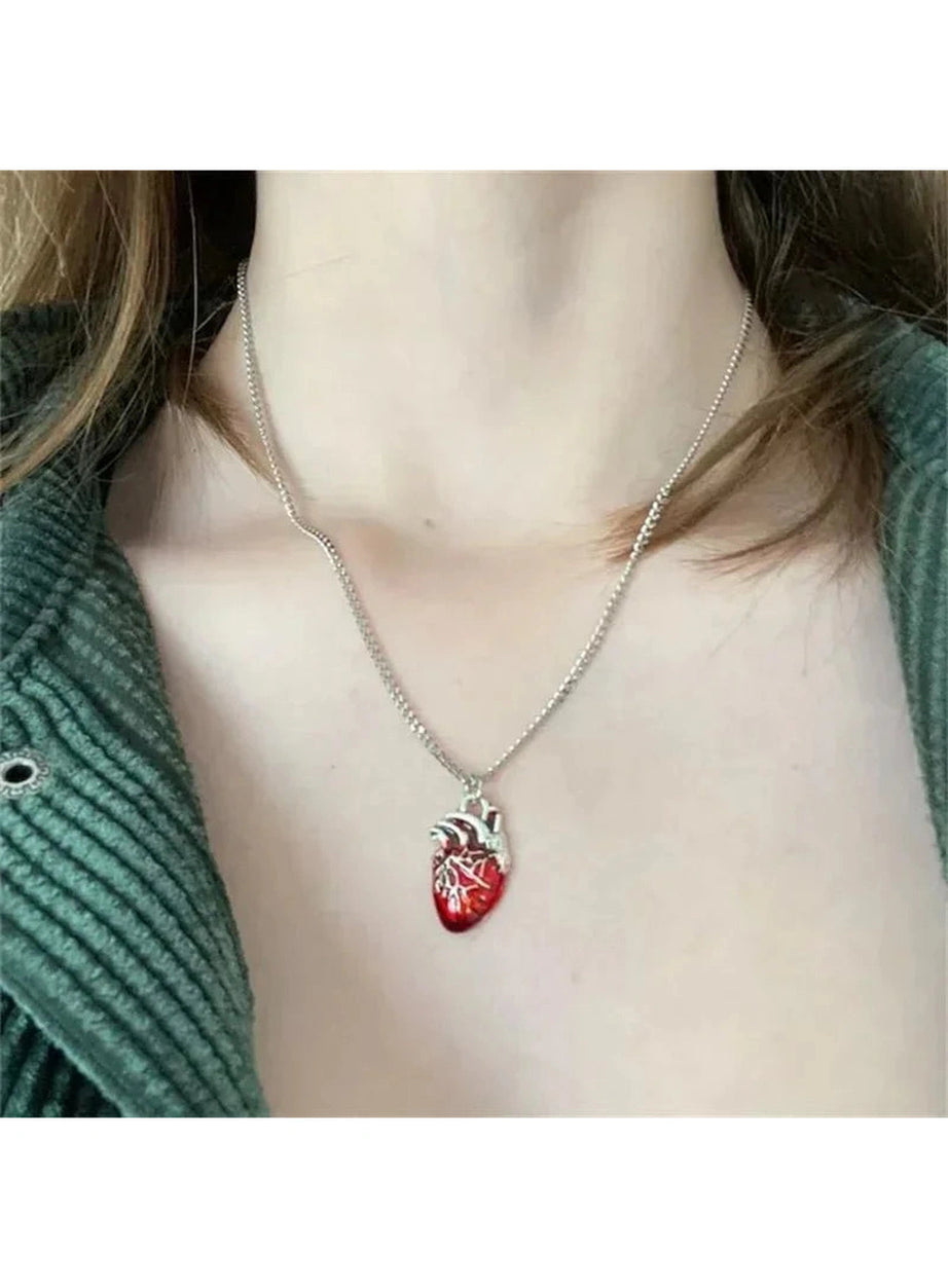 Y2k Vivid Heartbeat Pendant