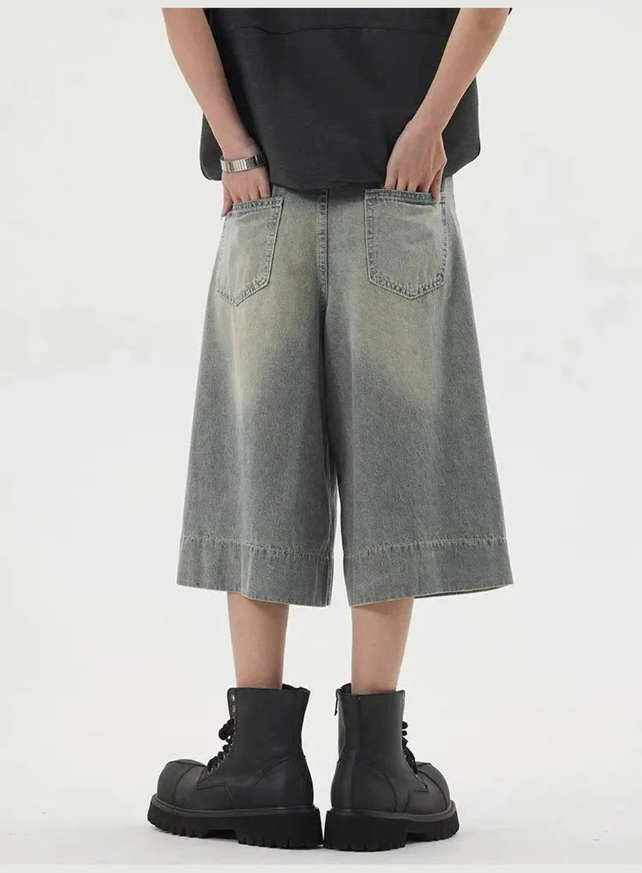 Y2k Washed Blue Jean Shorts