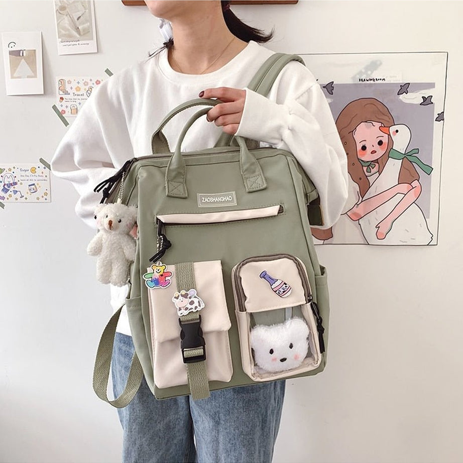 Y2k Waterproof Pastel Colors Cute Backpack