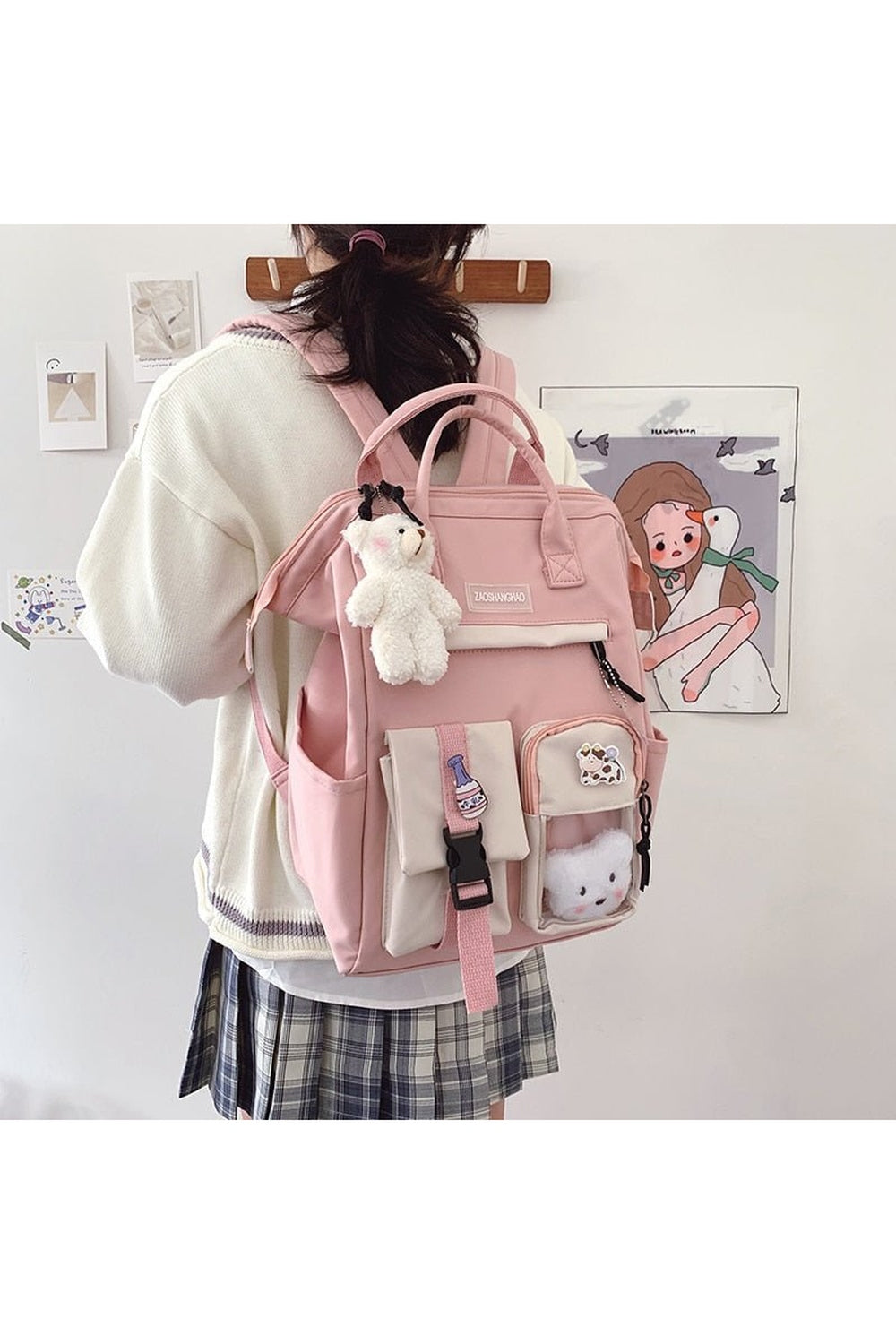 Y2k Waterproof Pastel Colors Cute Backpack
