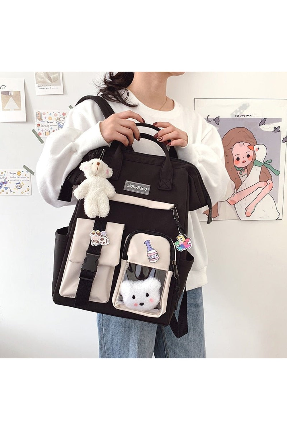 Y2k Waterproof Pastel Colors Cute Backpack