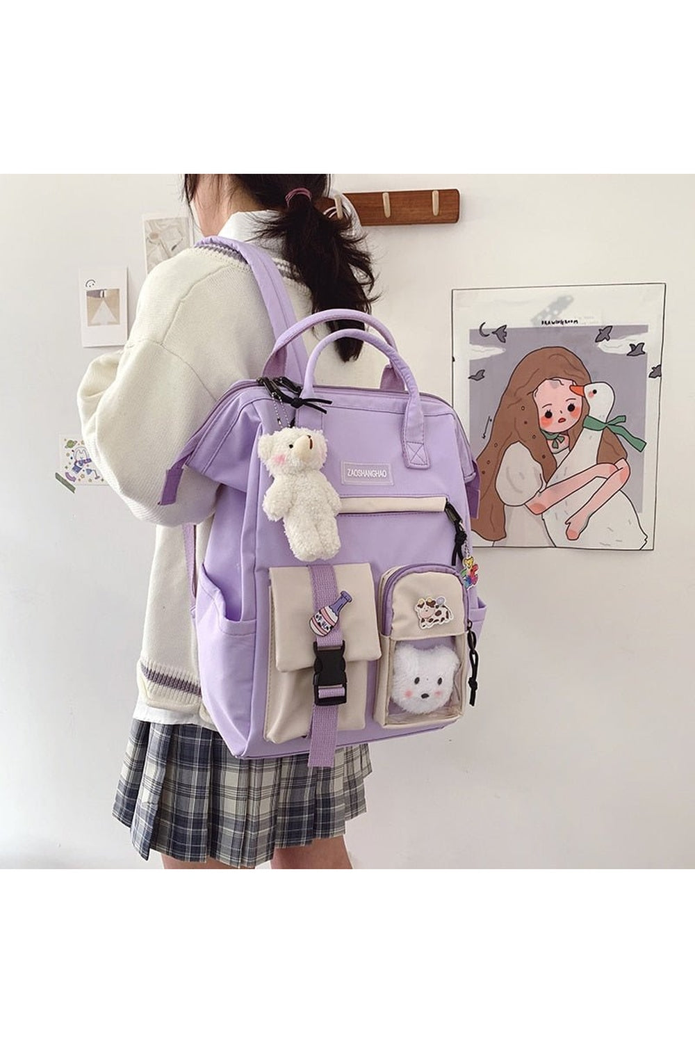 Y2k Waterproof Pastel Colors Cute Backpack