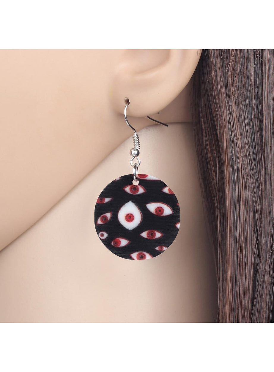 Y2k Weirdcore Acrylic Horror Eye Earrings