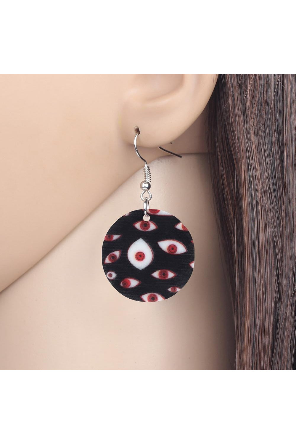 Y2k Weirdcore Acrylic Horror Eye Earrings