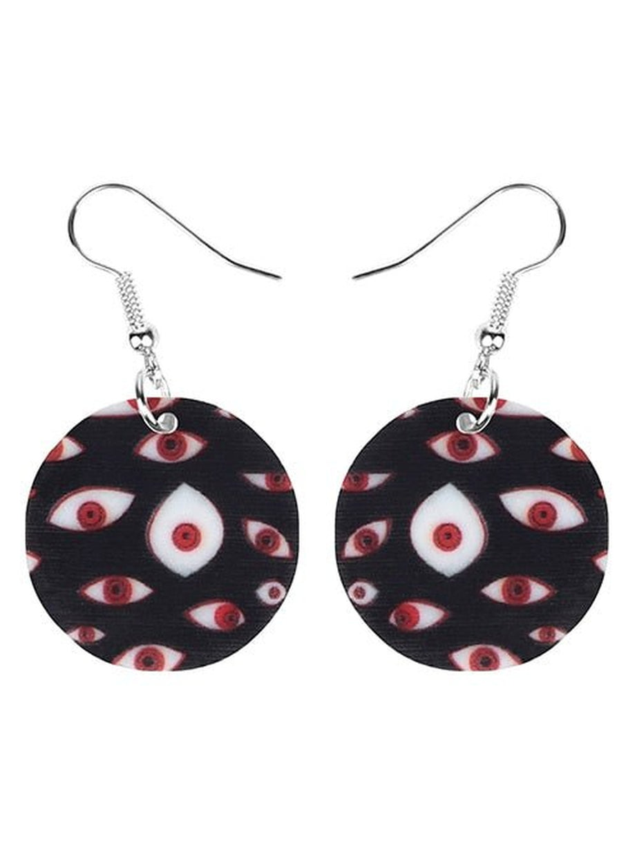 Y2k Weirdcore Acrylic Horror Eye Earrings