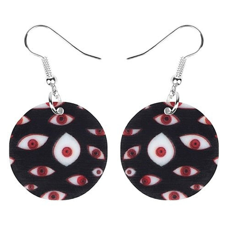 Y2k Weirdcore Acrylic Horror Eye Earrings