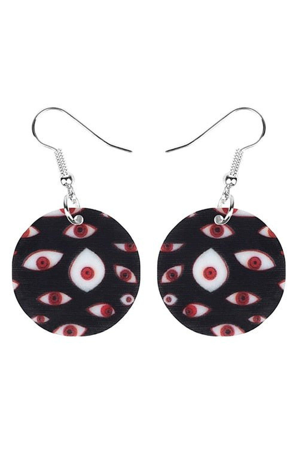 Y2k Weirdcore Acrylic Horror Eye Earrings