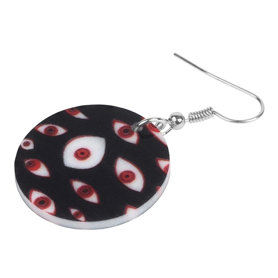 Y2k Weirdcore Acrylic Horror Eye Earrings